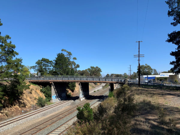 Hamilton Street bridge, Broadford, Vic, side view showing current design