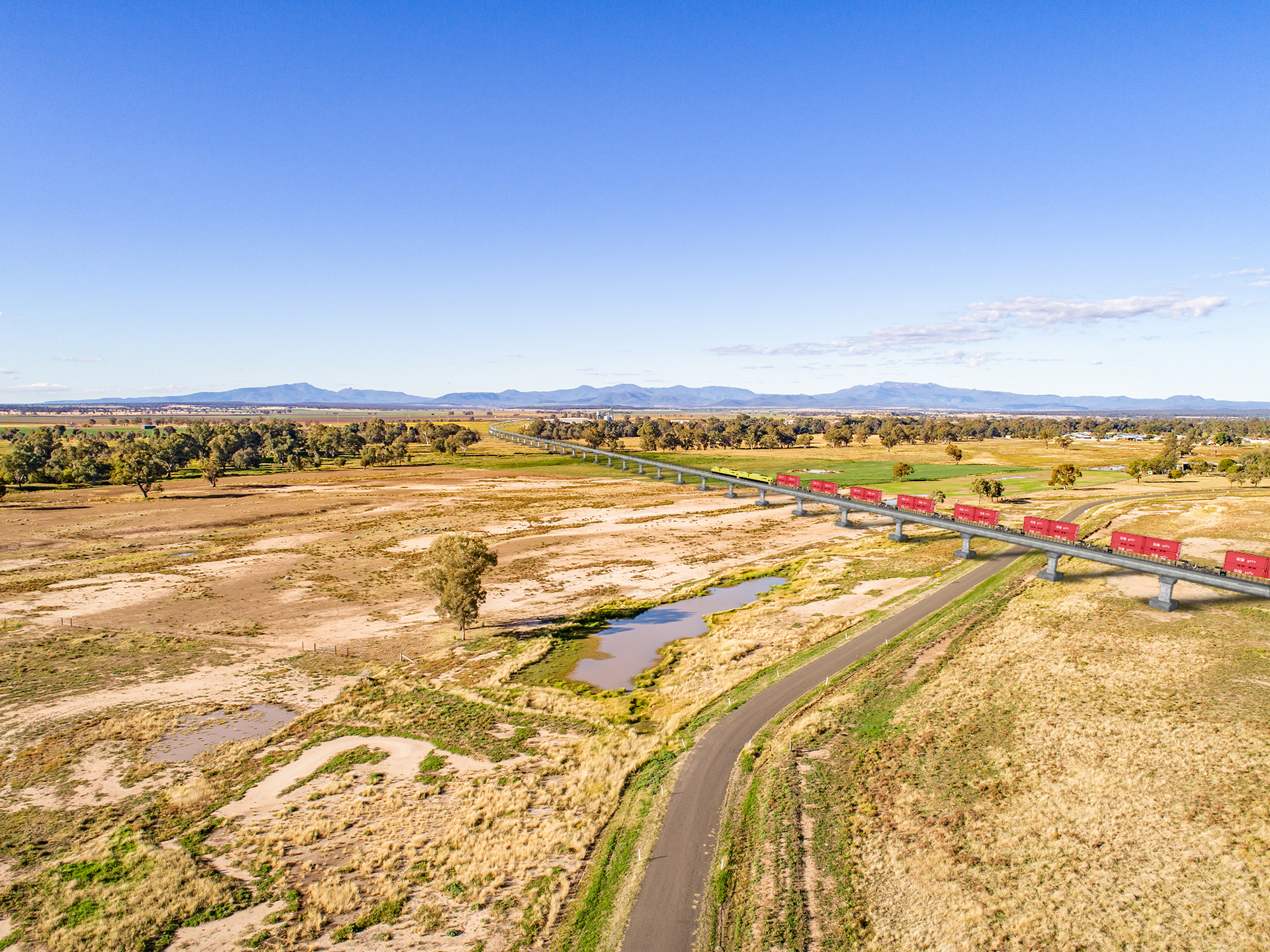 The Island Road and Narrabri Viaduct