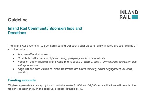 Community Sponsorship thumbnail - Inland Rail