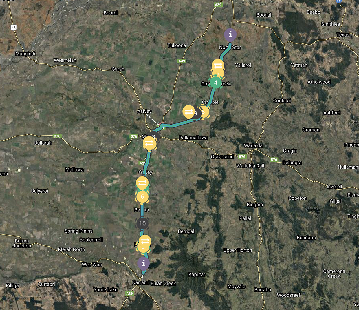 Narromine to North Star project interactive map Thumbnail