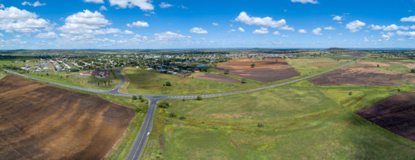 The Gore Highway near the township of Pittsworth