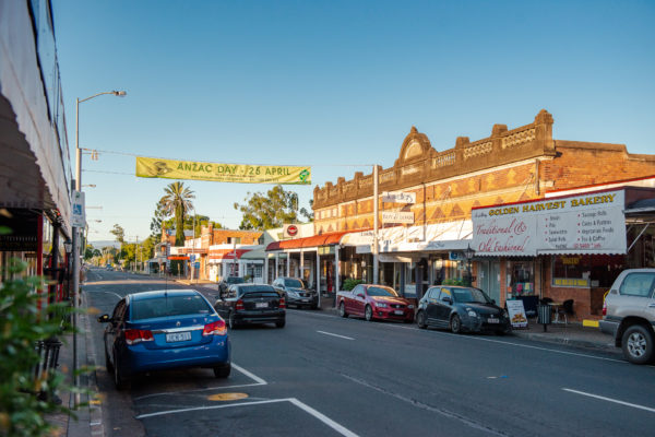 Street view of Laidley town, Queensland