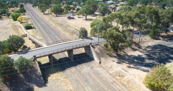 Beaconsfield Parade bridge outside Glenrowan