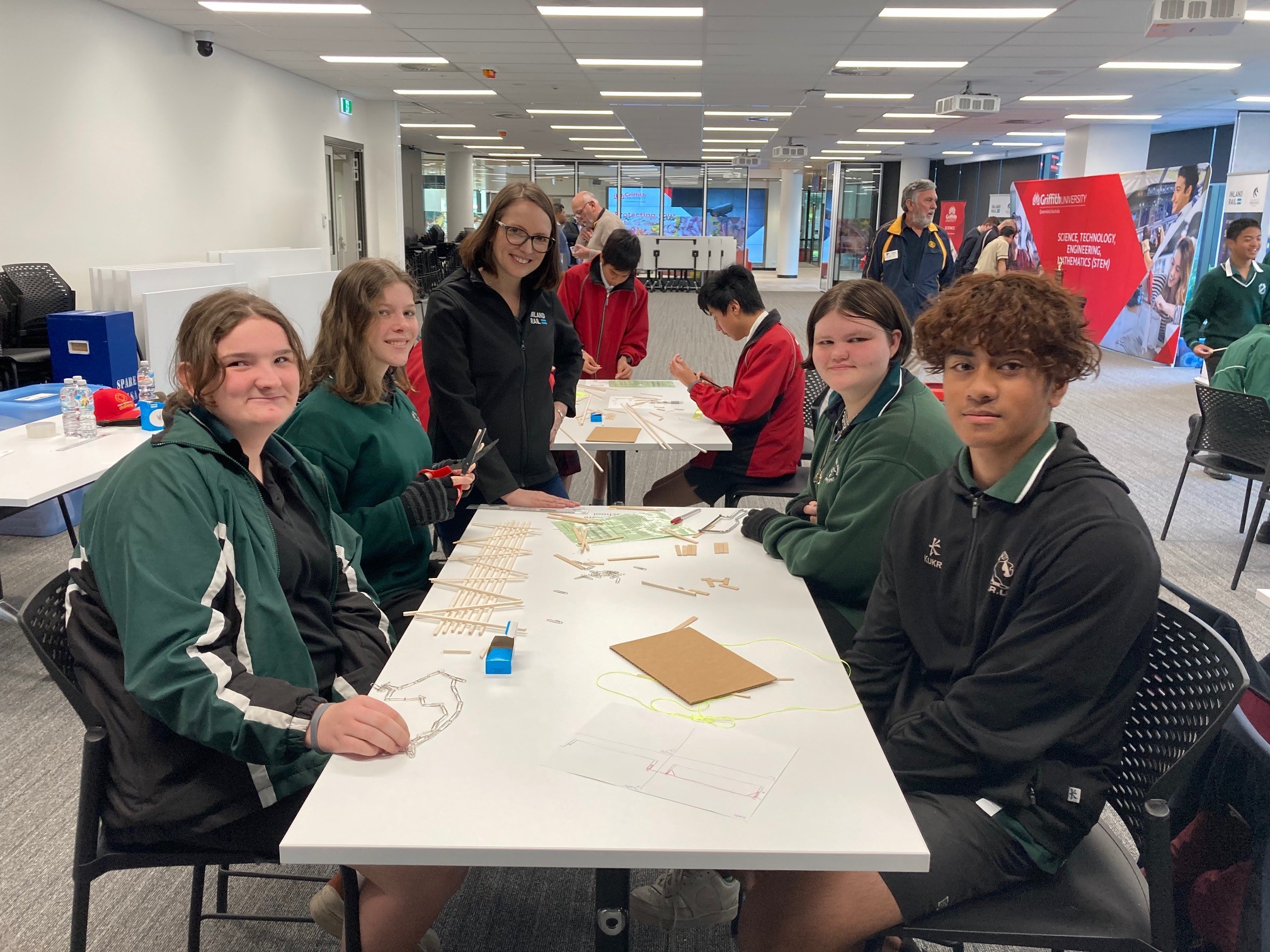 Students from Park Ridge State High