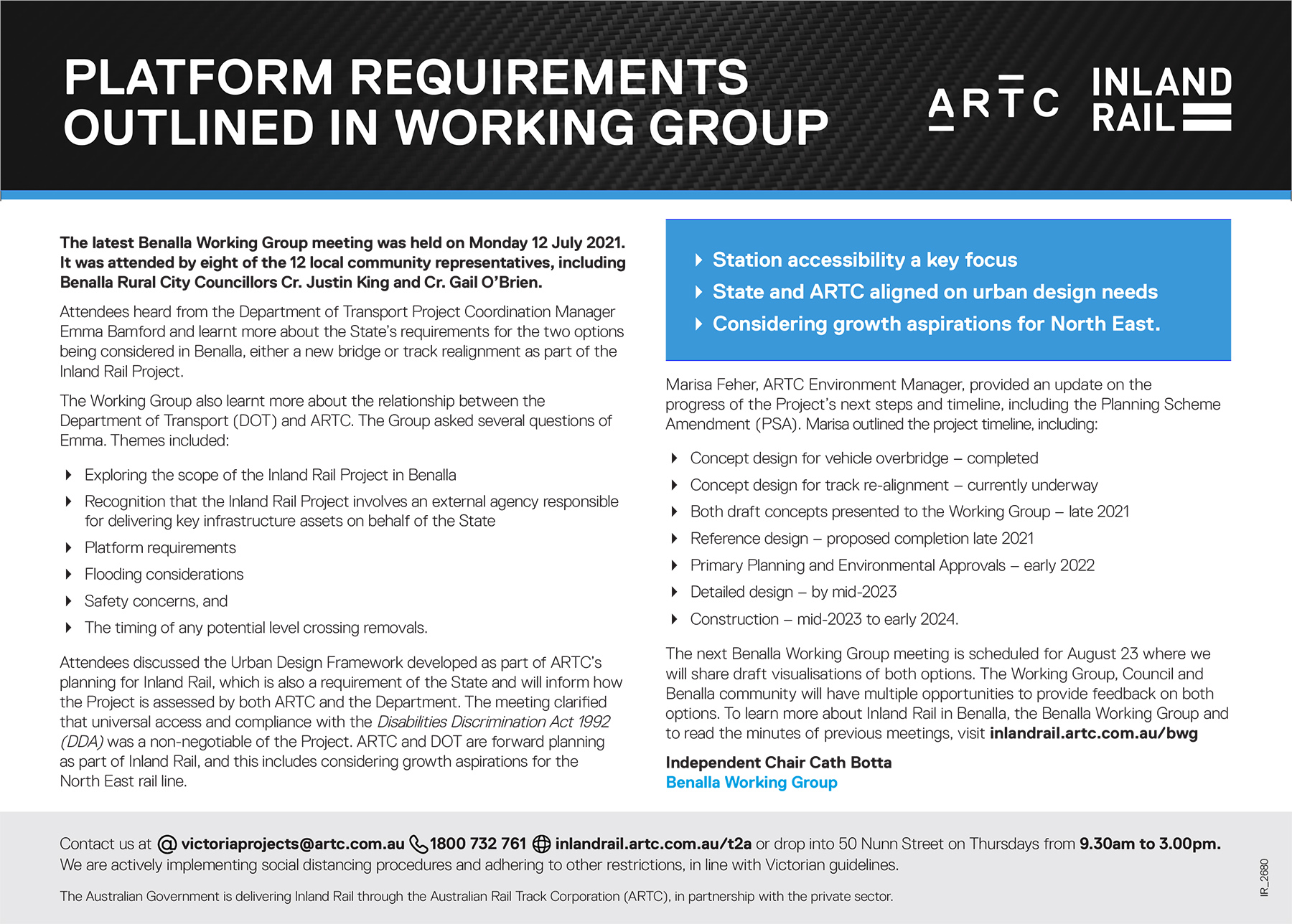 Platform requirements outlined in working group