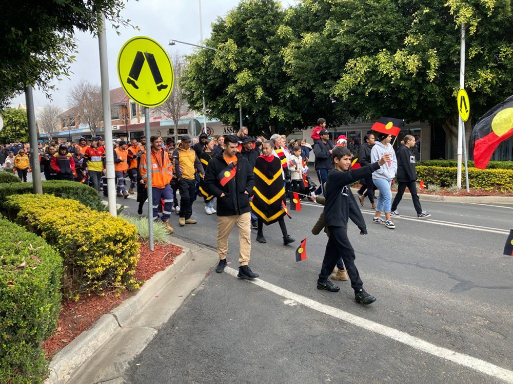 NAIDOC week march through Moree town centre.