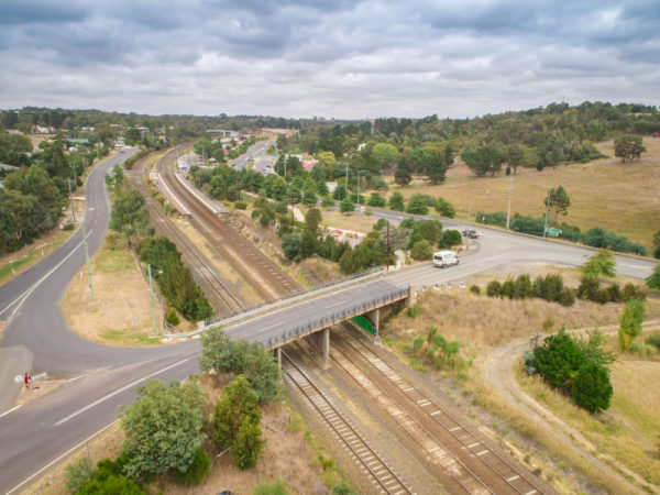 Aerial view of Broadford Wandong Road