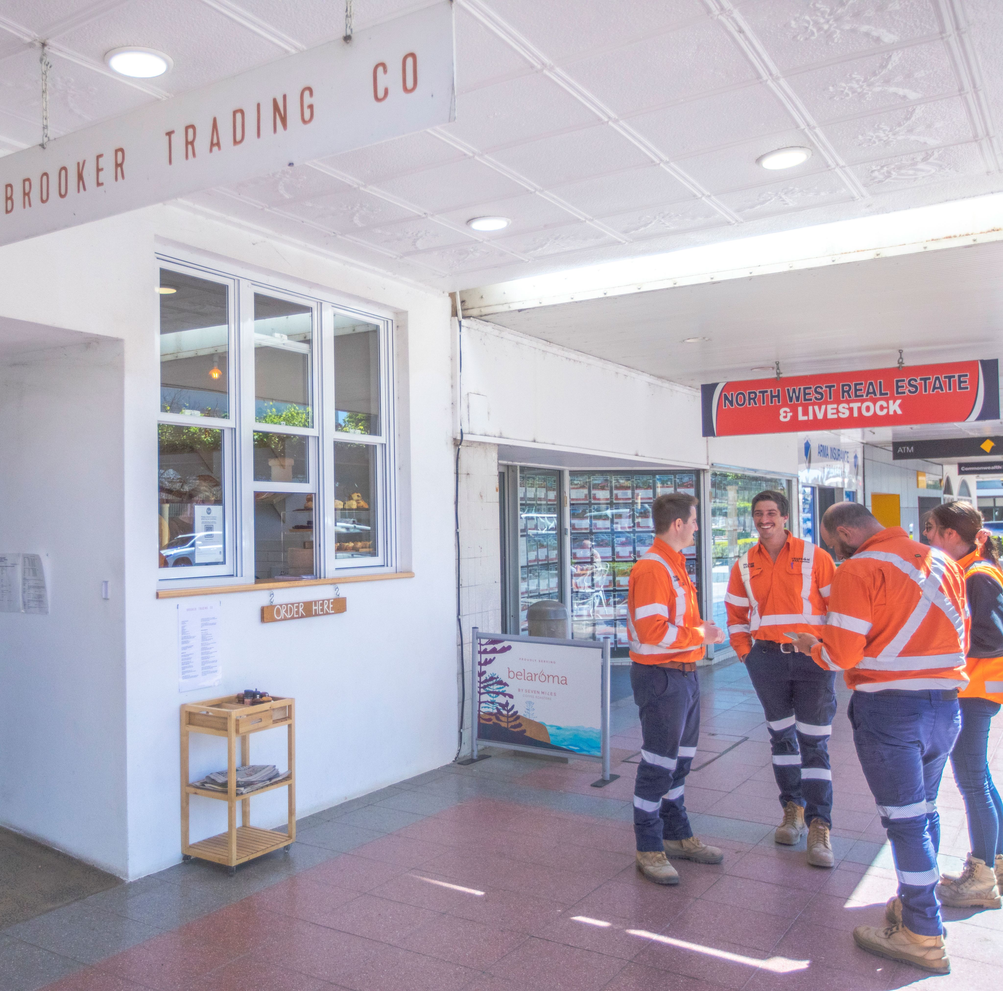 Trans4m workers at Brooker Cafe