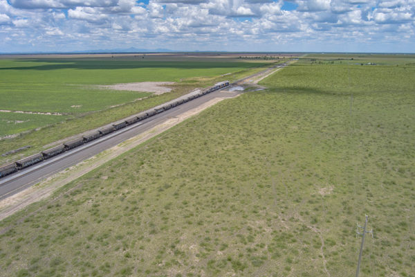 Grain train and track - Taken onsite from Bellata & Moree Graincorp Facilities