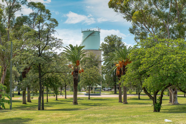Moree town, New South Wales.