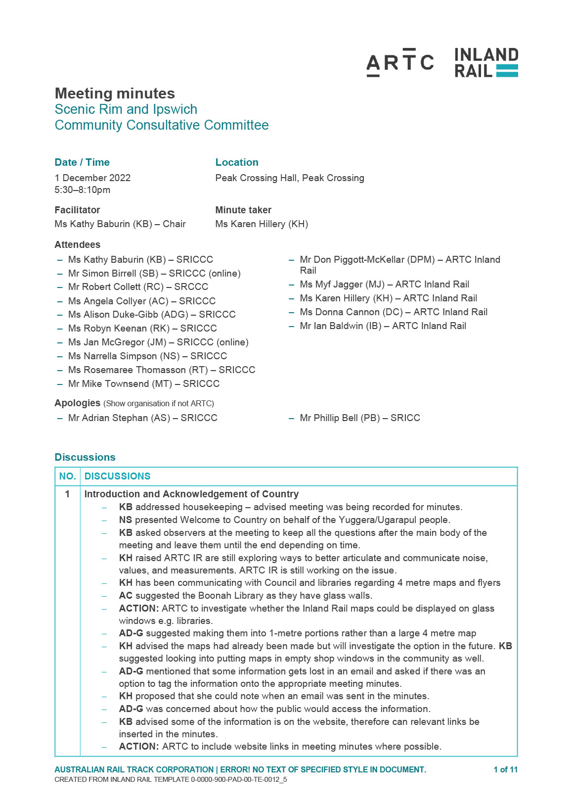 Image thumbnail of Scenic Rim CCC meeting minutes 1 December 2022