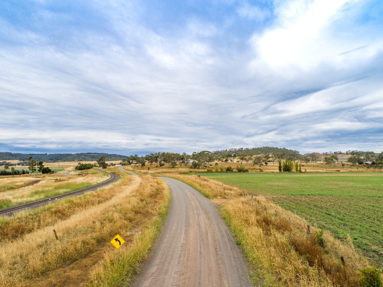 Image of road and rail in Border to Gowrie project.