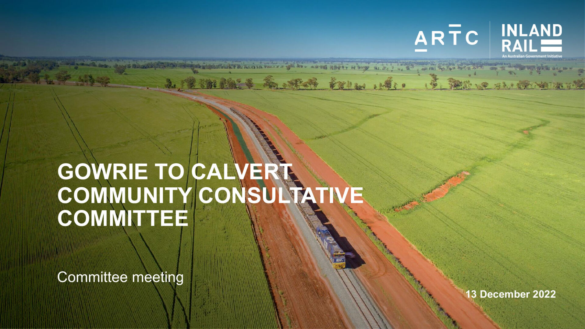 Gowrie to Calvert CCC meeting presentation 13 December 2022 Inland Rail