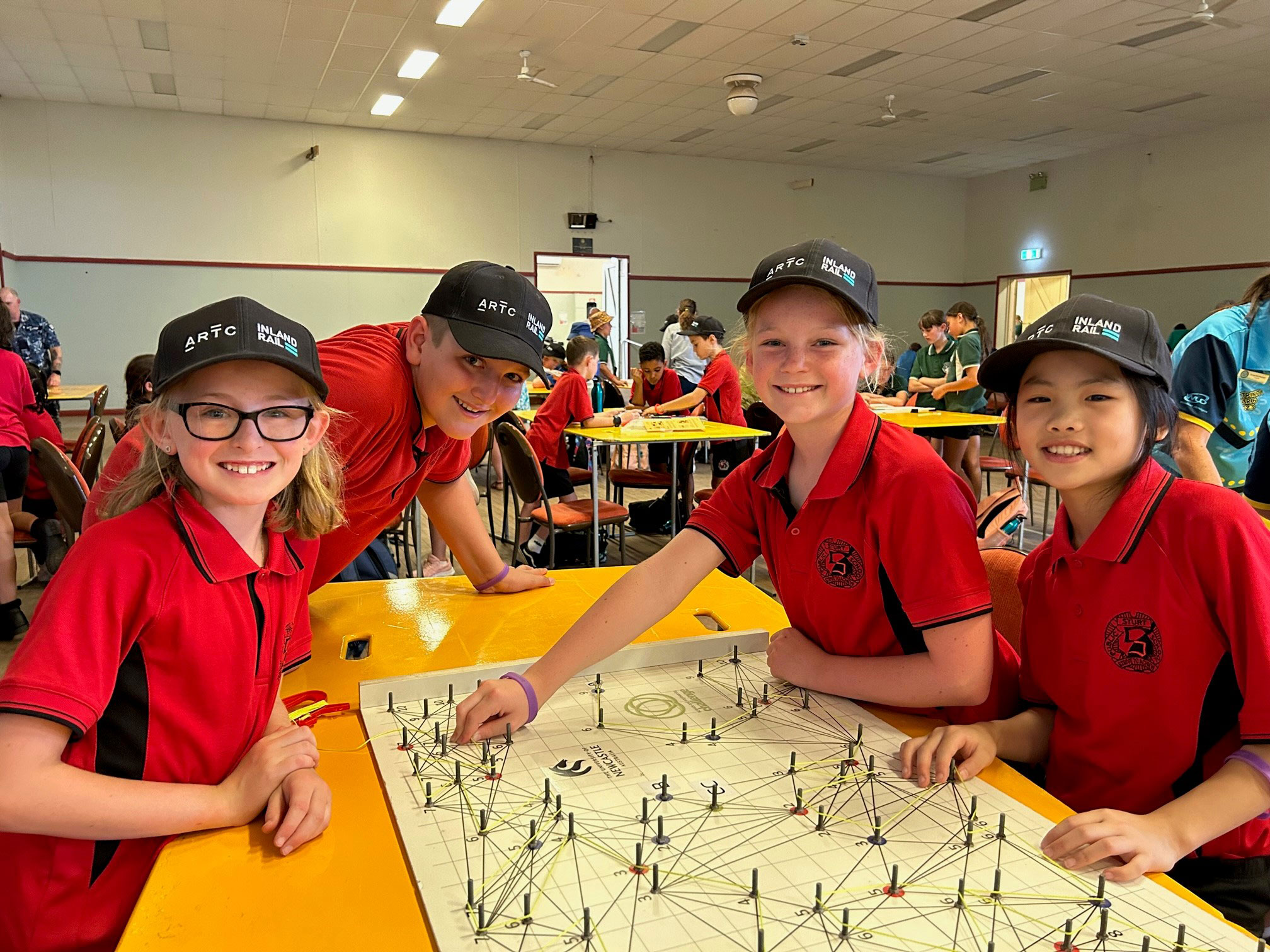 Students from Sturt Public School take part in the Science and Engineering Challenge