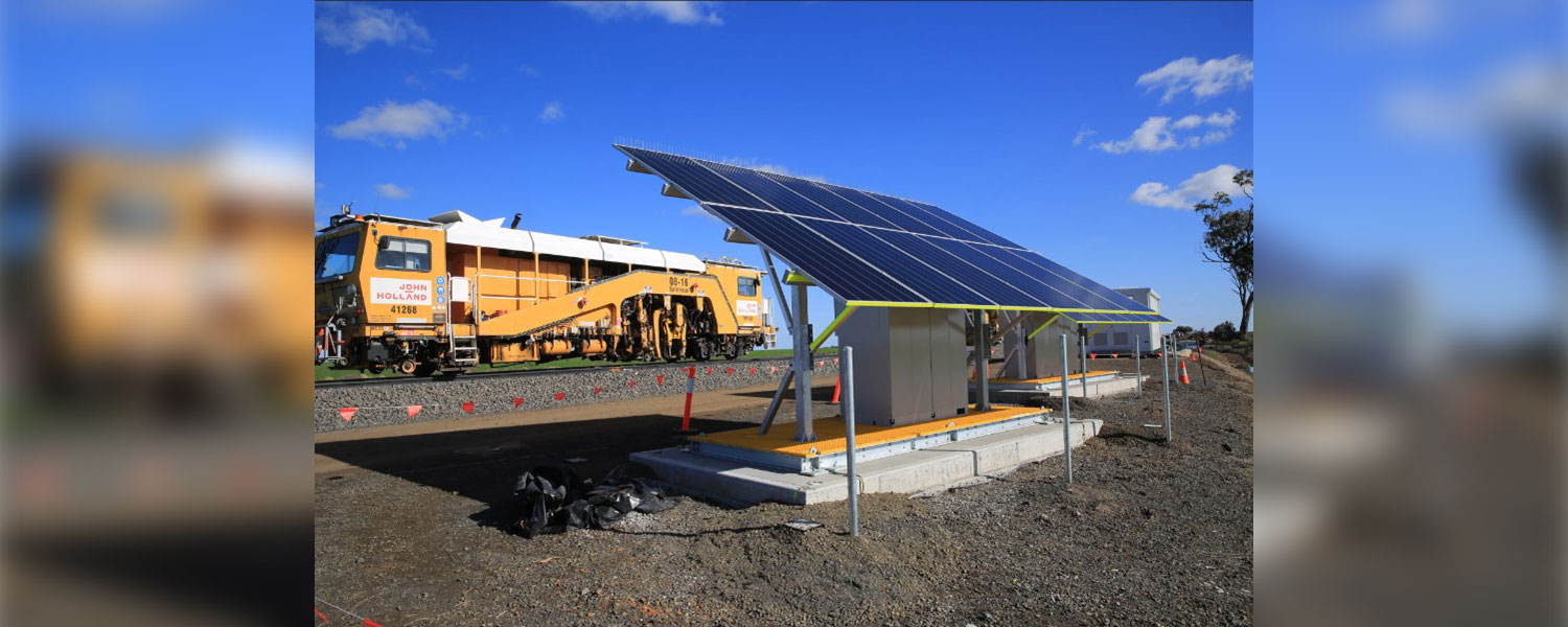 Solar powered signalling unit trial, which is being rolled out at a further 82 sites across Queensland and NSW.