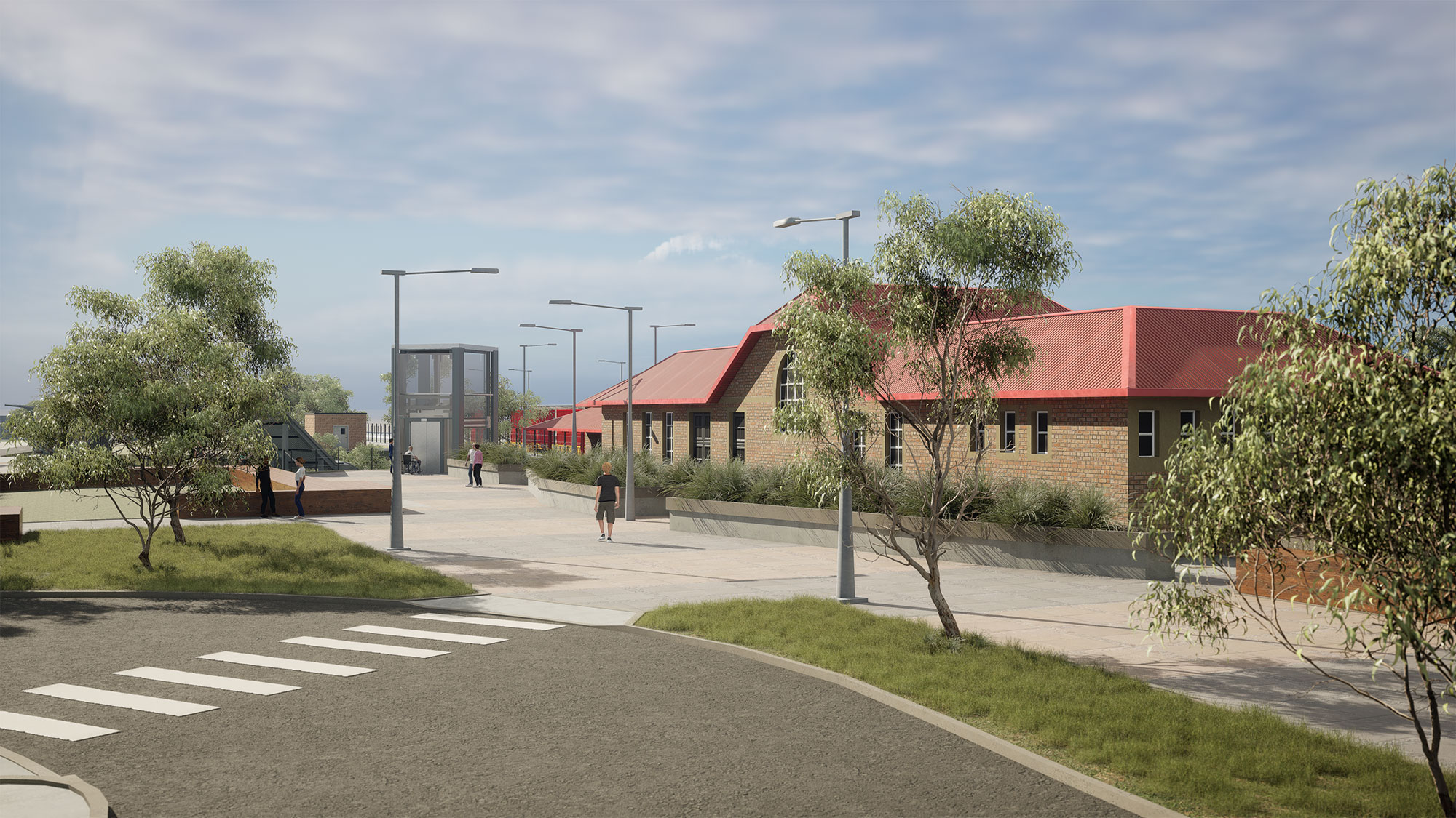 Artists' impression of Benalla station