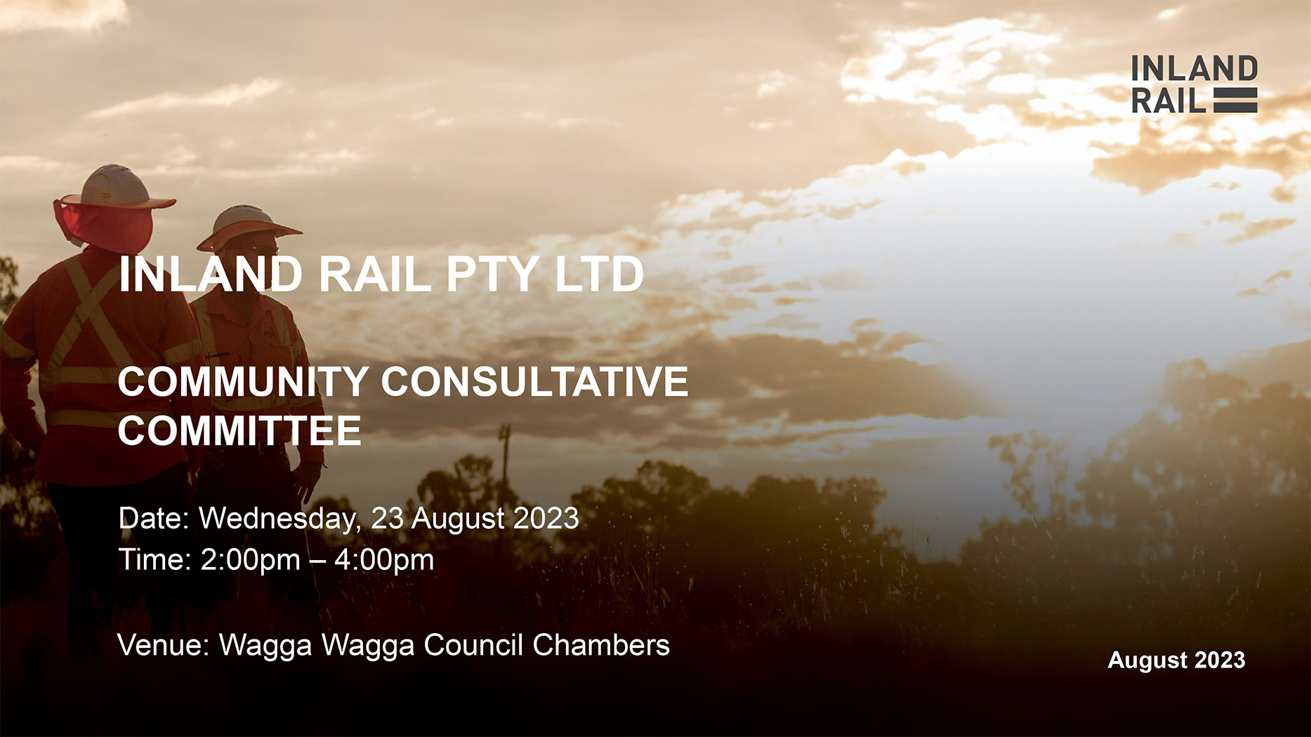 Image thumbnail for Albury to Illabo (Wagga Wagga sub-committee) CCC meeting presentation 23 August 2023