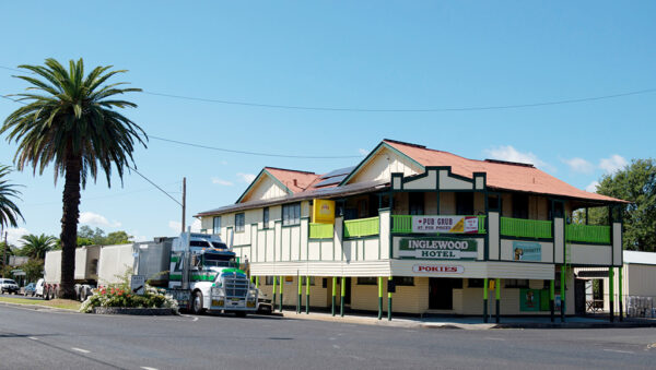 View of Inglewood Hotel from the street