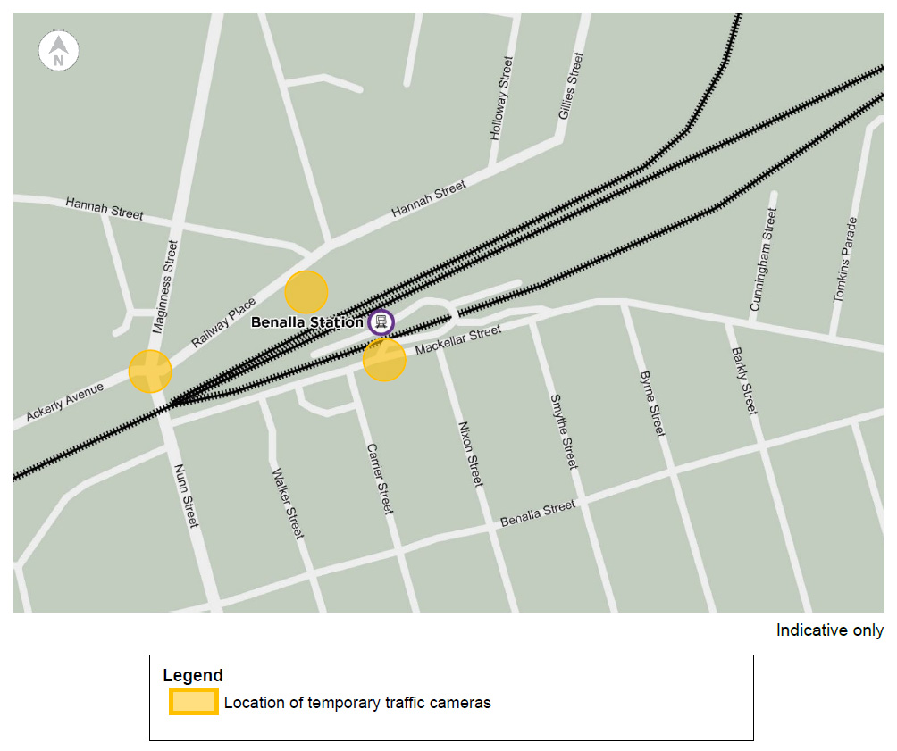 Map of works as described in the text