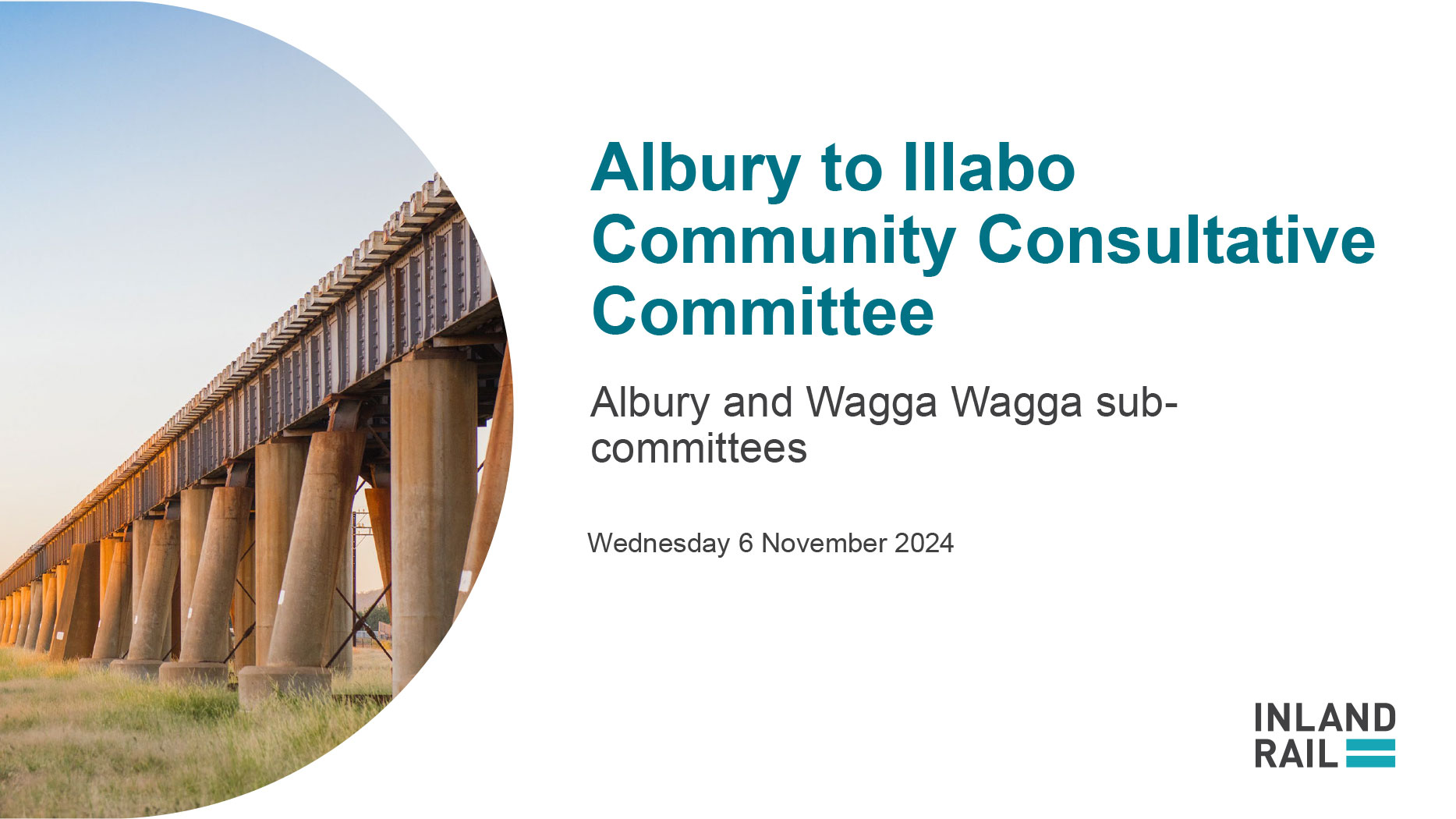 Image thumbnail for Albury to Illabo (Albury and Wagga Wagga sub-committees) CCC meeting presentation 6 November 2024