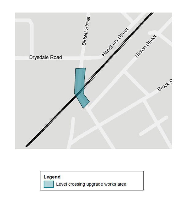 Map of works as described in the text