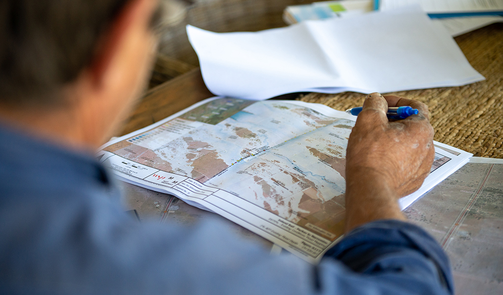 Landowner viewing map